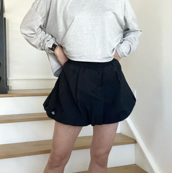 Bubble Hem Mini Skirts